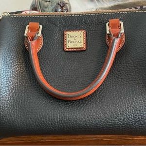Dooney & Bourke Trudy Satchel Edition in Black Pebbled Leather